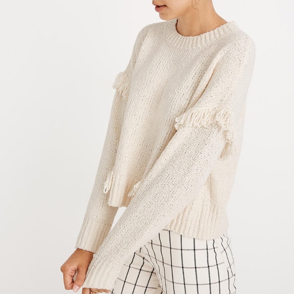 Madewell Montford Fringe Pullover Sweater - Picture 2 of 5